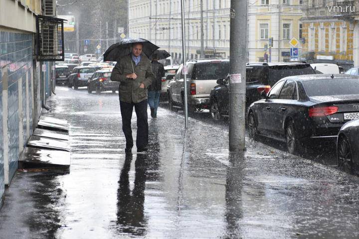 МЧС предупредило москвичей о ливнях и граде в ближайшие часы