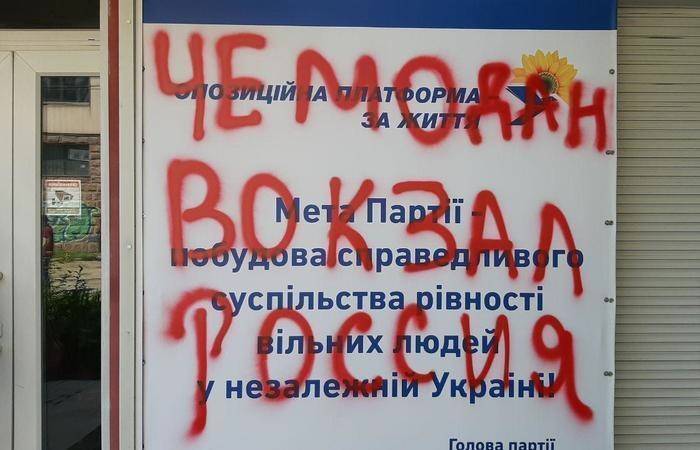 Украинские радикалы штурмовали офис партии Бойко