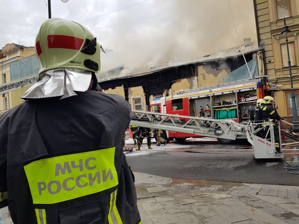 В центре Москвы горело историческое здание