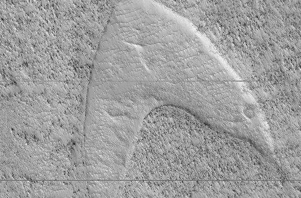 На Марсе заметили логотип из «Стартрека» / Моя Планета