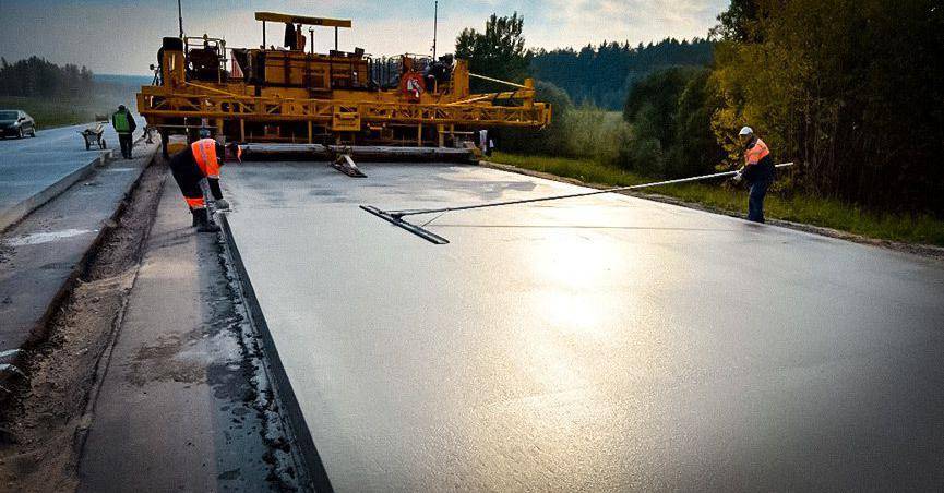 В России начнут строить цементобетонные дороги с ресурсом более 25 лет