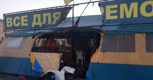 Пойман вероятный поджигатель волонтерской палатки на пл. Свободы в Харькове