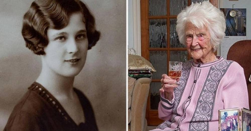 Умерла старейшая жительница Великобритании, выпивавшая виски каждый день