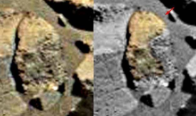 На Марсе нашли вырезанное в стене лицо рептилии