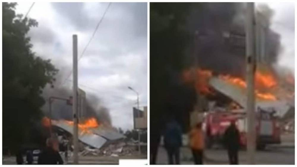 Взрыв газа прогремел на АЗС в Костанае (видео)