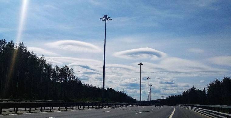 В Петербург снова пришли странные облака / Моя Планета