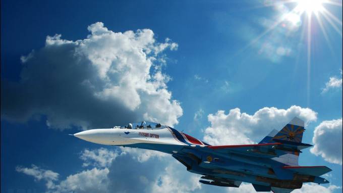 Су-27 перехватили у&nbsp;границы России&nbsp;бомбардировщики США