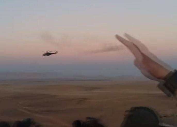 «Огненную карусель» российских вертолетов сняли в Сирии