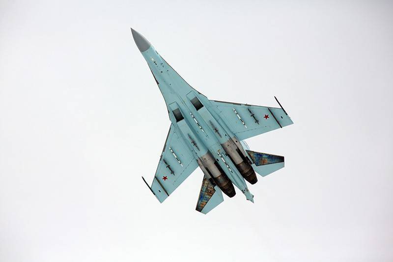 Видео перехвата бомбардировщика США российским Су-27