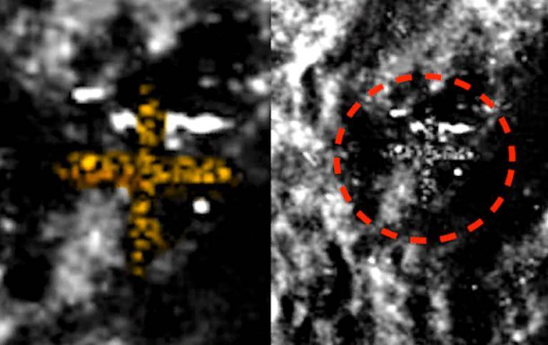 На снимках Луны обнаружена база пришельцев в форме креста