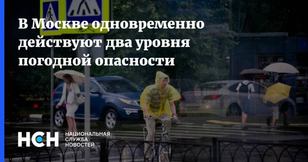 В Москве одновременно объявили два уровня погодной опасности