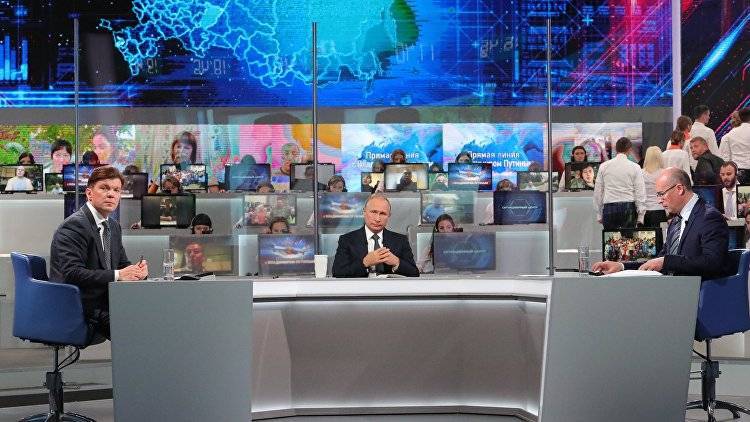 Более 800 тыс обращений: телеканалы отвели на прямую линию с Путиным три часа