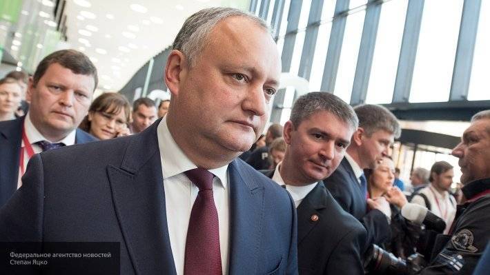 Додон выразил благодарность РФ за помощь Молдавии в преодолении кризиса