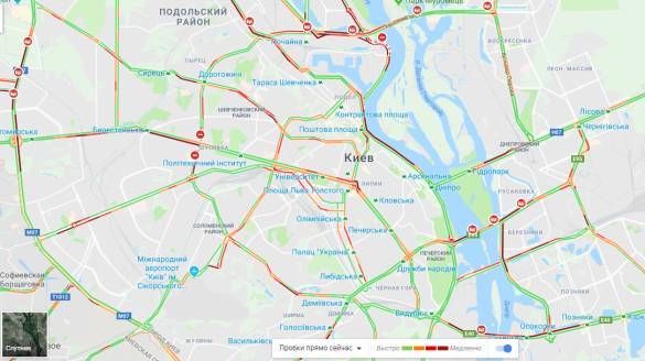 Масштабные пробки и множество аварий остановили Киев. Какие улицы стоит объезжать 19 июня