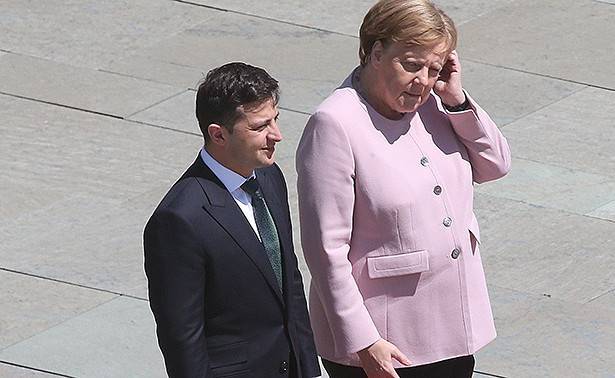 «Канцлер встречается с президентом»: Зеленский выдал «перл» на встрече с Меркель