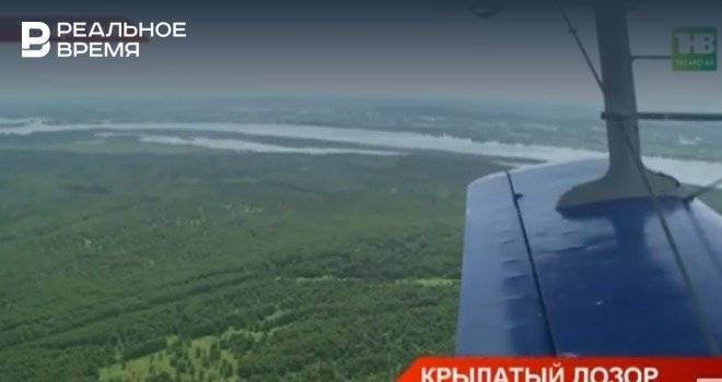 В Татарстане провели воздушный рейд по выявлению пожаров — видео