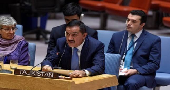Постпред Таджикистана принял участие и выступил на заседании Совета Безопасности ООН по Афганистану