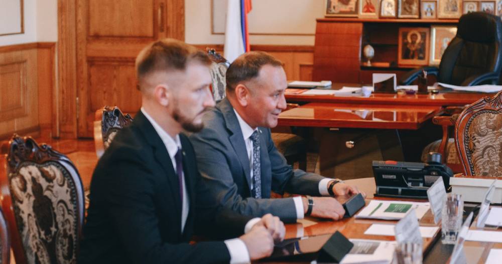 Председатель Среднерусского банка провёл рабочую встречу с Губернатором Смоленской области
