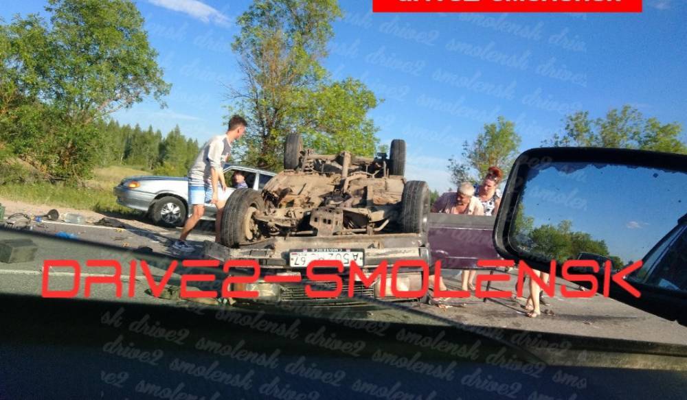 Жесткая авария на дороге Смоленск-Ольша