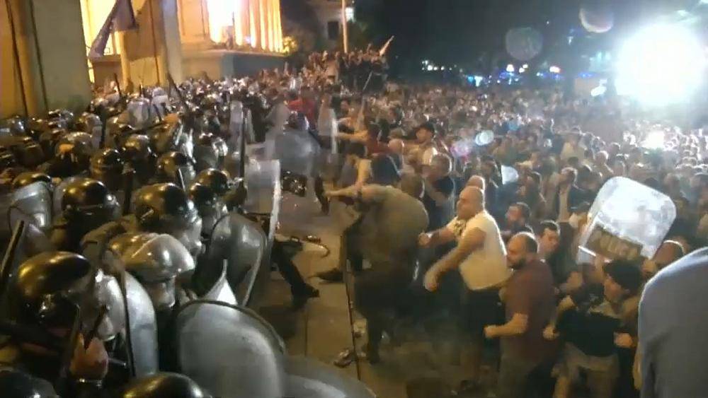 Протесты в Тбилиси: есть пострадавшие