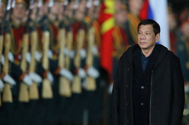 Президент Филиппин Дутерте может приехать в Россию в октябре