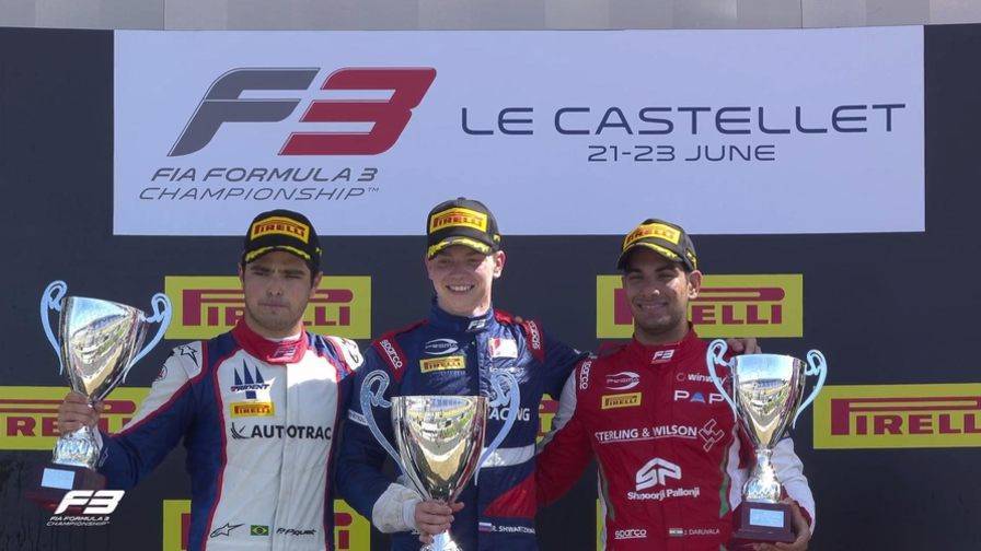 Роберт Шварцман выиграл вторую гонку Формулы 3 во Франции