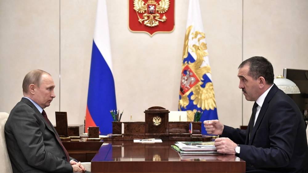 Глава Ингушетии обратился к Путину с просьбой о досрочной отставке