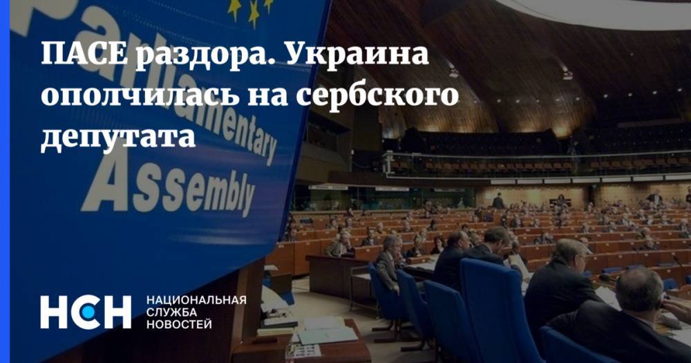 ПАСЕ раздора. Украина ополчилась на сербского депутата