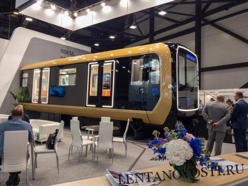 Новый поезд «Вагон 2020» представили в петербургском «Экспофоруме»