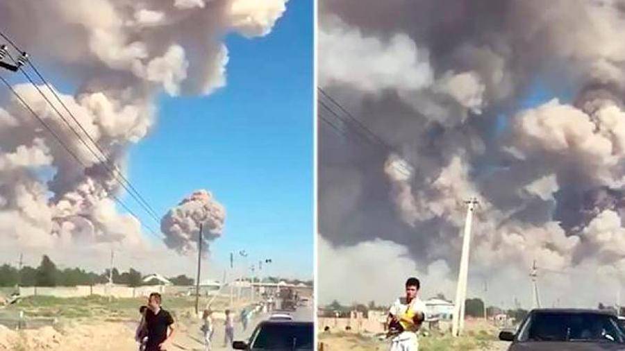Взрывы на военном складе в казахстанском городе Арысь прекратились