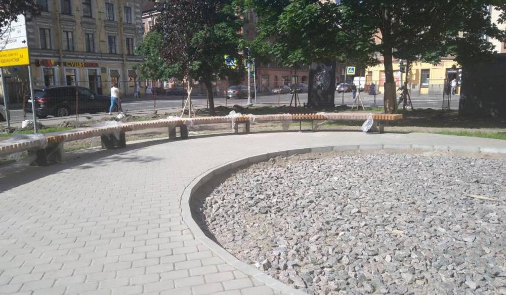 Сквер на пересечении Мытнинской и 8-й Советской улиц преобразят