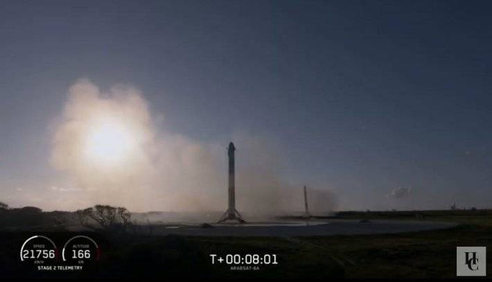 Ракета-носитель Falcon Heavy стартовала с мыса Канаверал