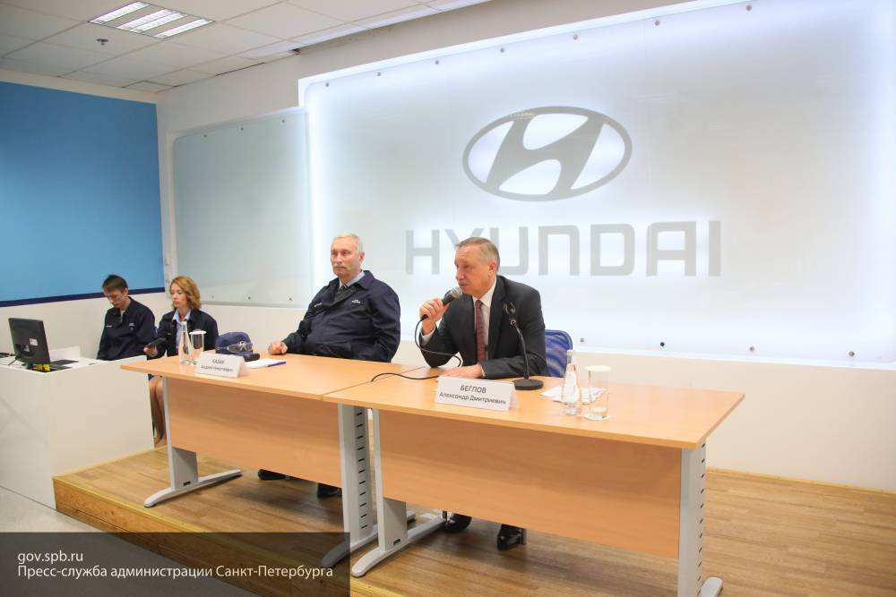 Беглов посетил завод Hyundai с рабочим визитом