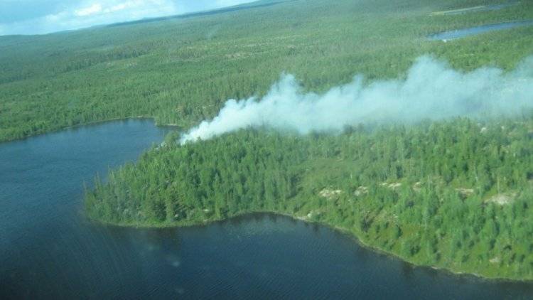Лесные пожары в Сибири тушат искусственными дождями