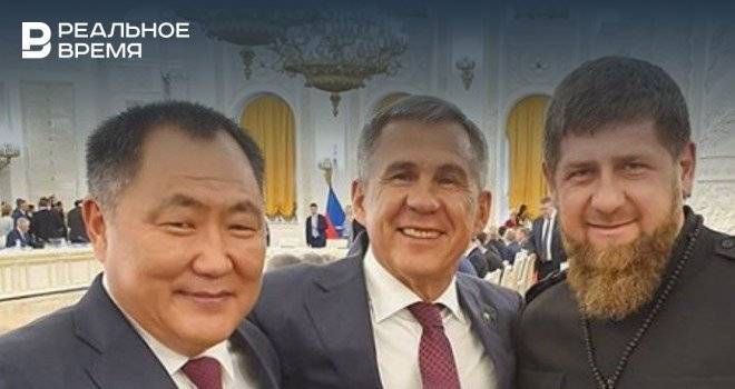 Минниханов опубликовал фотографию с главами Чечни и Тывы с заседания Госсовета РФ