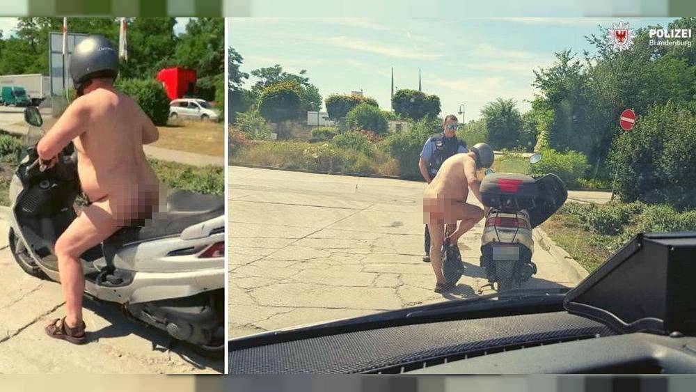 Нагишом на скутере от жары (и полиции)