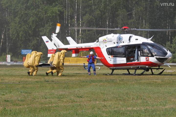 Медицинский вертолет поступил на дежурство в детскую больницу Москвы