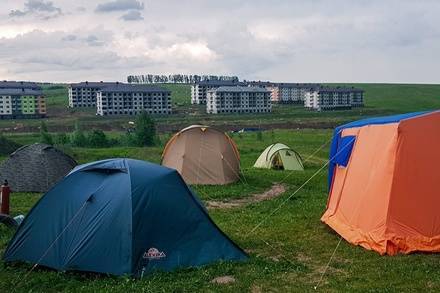 Палаточный лагерь дольщиков «Новинки Smart City» закрылся