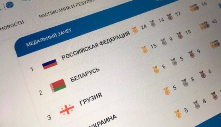 Сборная РФ идет к медальному рекорду на Европейских играх в Минске