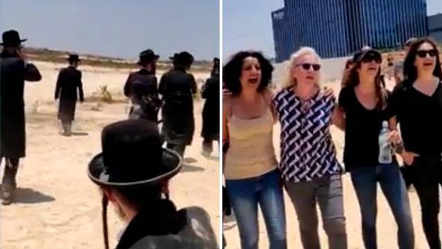 Видео: как израильские женщины разогнали митинг ультраортодоксов