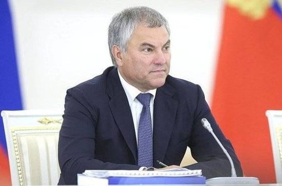 Володин принял участие в заседании Государственного совета