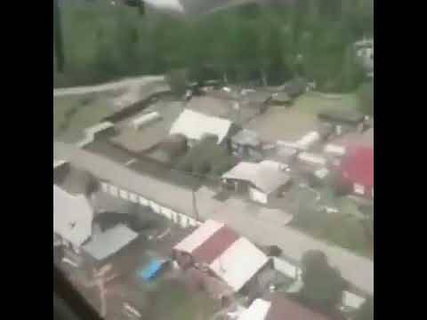 В Сети появилось видео страшной посадки самолёта Ан-24 в Нижнеангарске