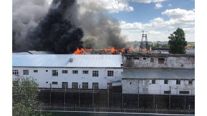 В Томске горела туберкулезная больница на территории колонии