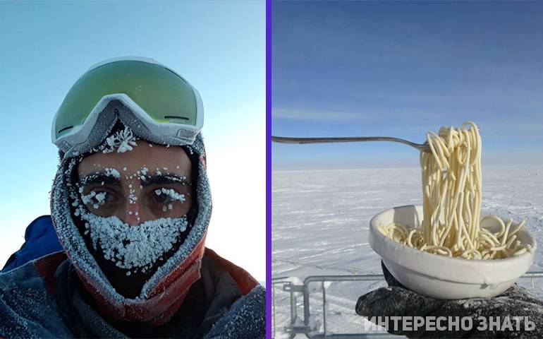 Ученый показал как сложно приготовить завтрак на Антарктиде