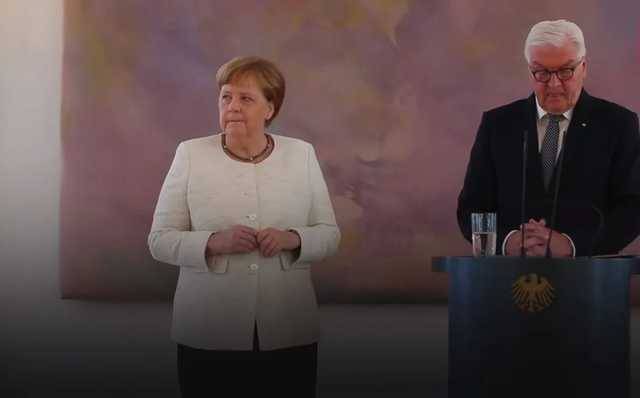Меркель снова начало трясти на официальной встрече
