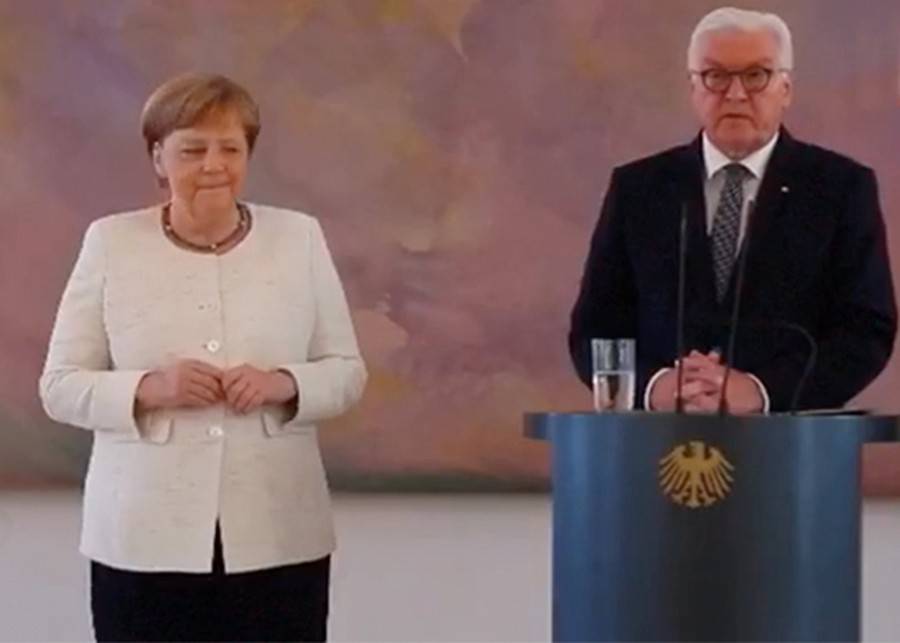 Ангела Меркель почувствовала себя плохо на встрече с президентом Германии