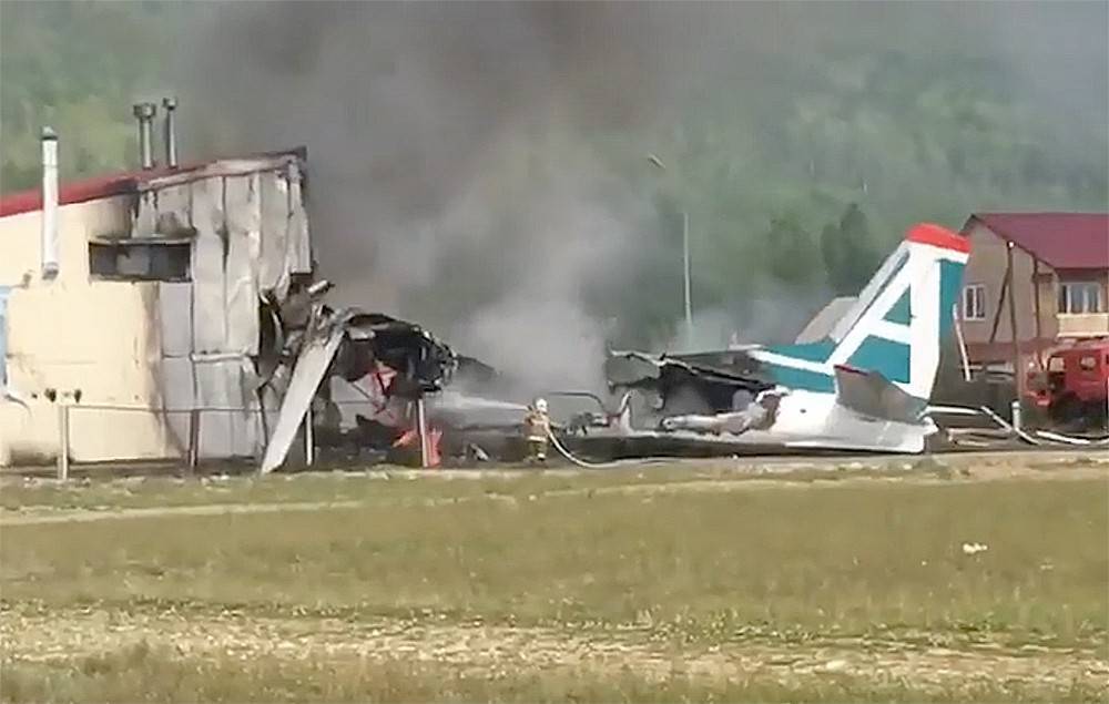 В Сети появилось новое видео с рухнувшим Ан-24