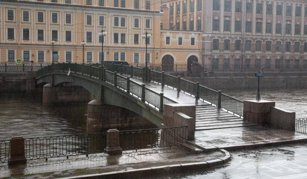 В Петербурге ожидается усиление ветра и ливневые дожди