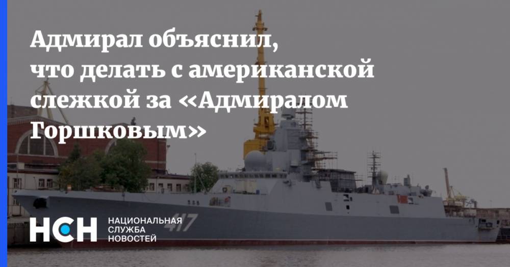 Адмирал объяснил. что делать с американской слежкой за «Адмиралом Горшковым»