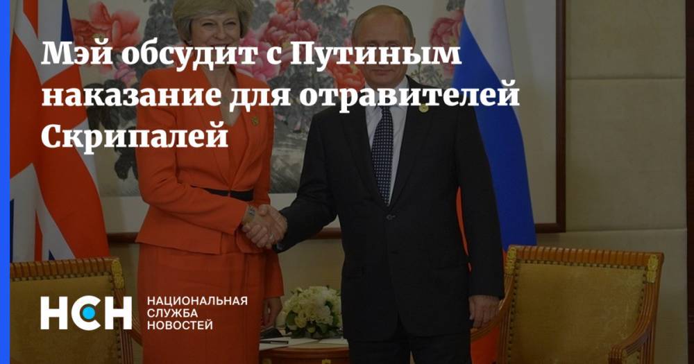 Тереза Мэй обсудит с Путиным наказание для отравителей Скрипалей